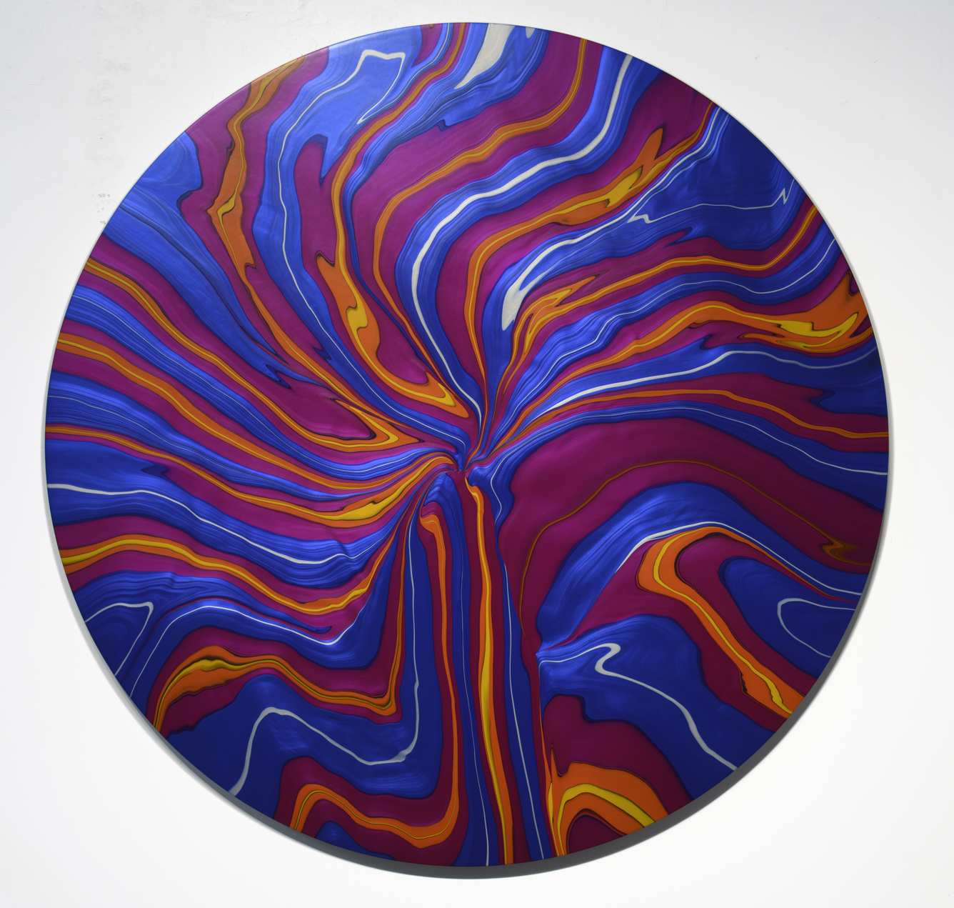 Geodesy 1508, Acrylic on canvas over wood, 2020